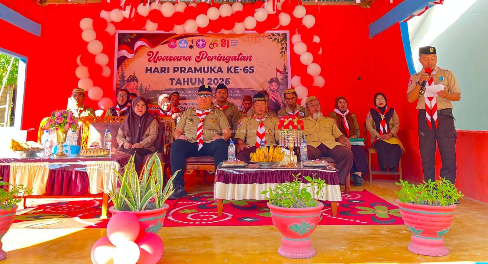 Kobarkan Semangat Kepanduan, Suwawa Selatan Gelar Upacara Hari Pramuka ke-65