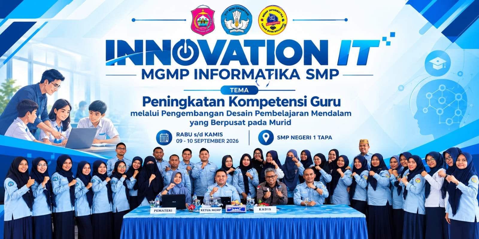 Buka MGMP Informatika, Kadis Dikbud Bonebol Tekankan Peningkatan Kompetensi Guru Lewat Pembelajaran Mendalam